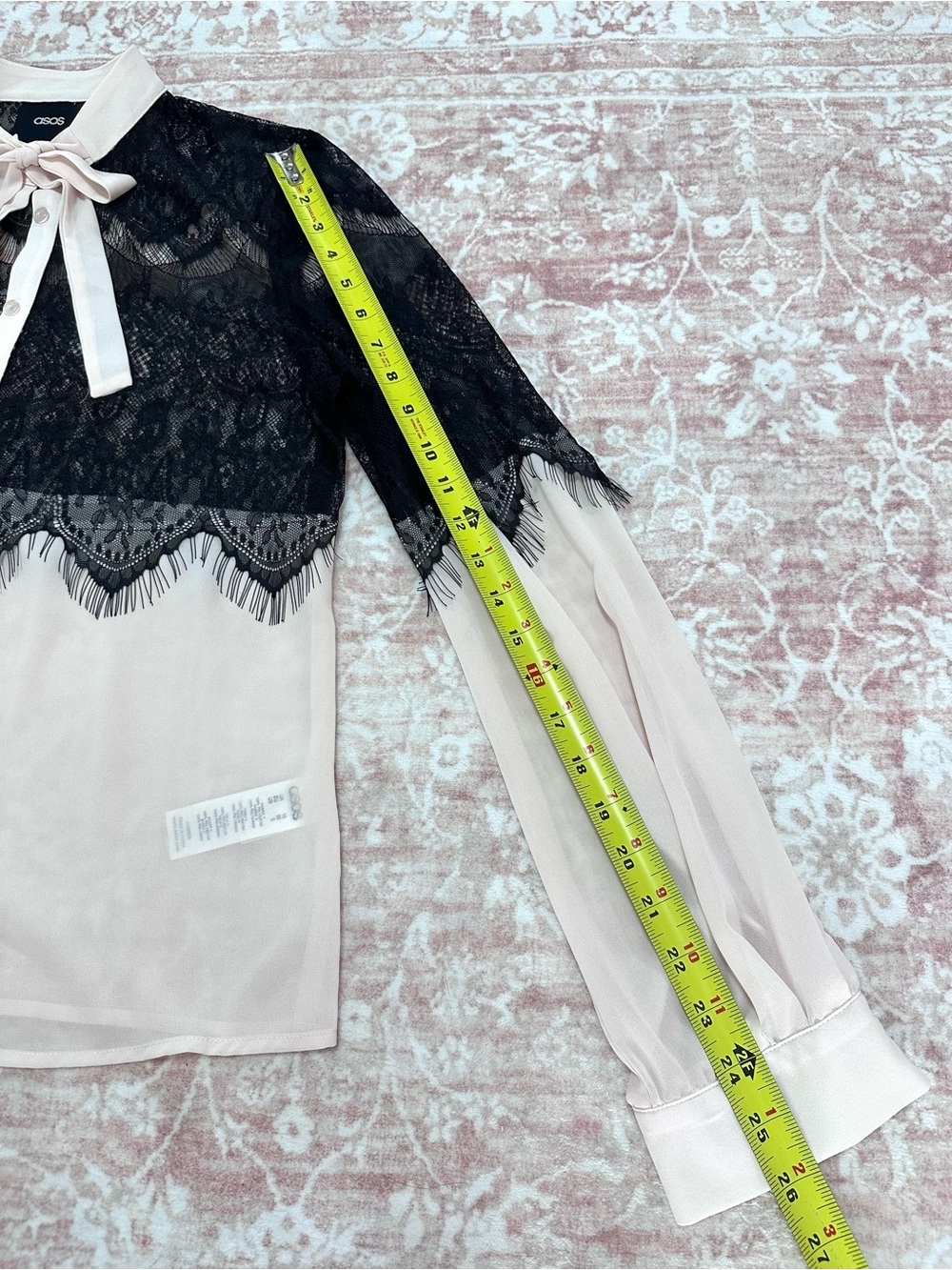 ASOS ๐ค Sheer Lace Buttoned Blouse - Picture 13 of 15